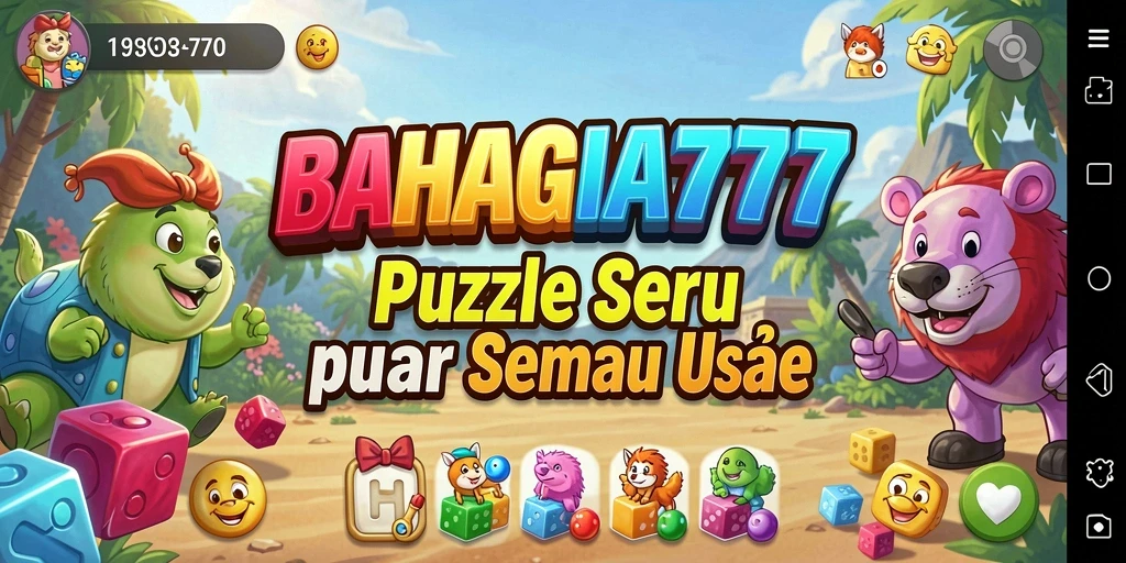 Tampilan gameplay BAHAGIA777 dengan tantangan puzzle yang menarik.