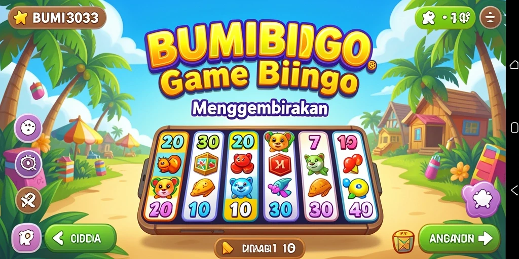 Screenshot gameplay BUMI303 yang menampilkan momen seru dalam Bingo.