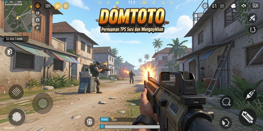 Screenshot menunjukkan aksi mendebarkan dalam gameplay TPS.