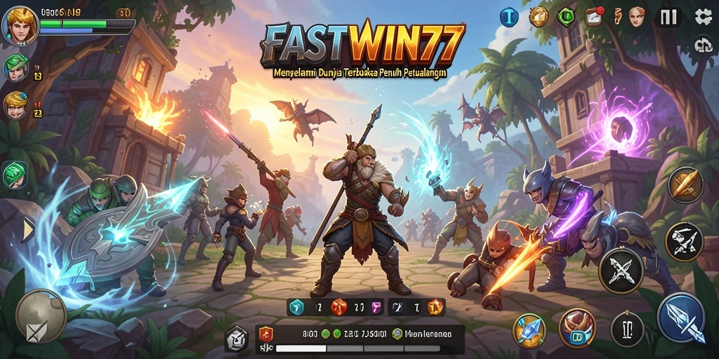 Screenshot FASTWIN77 memperlihatkan dunia terbuka yang luas dan penuh petualangan.