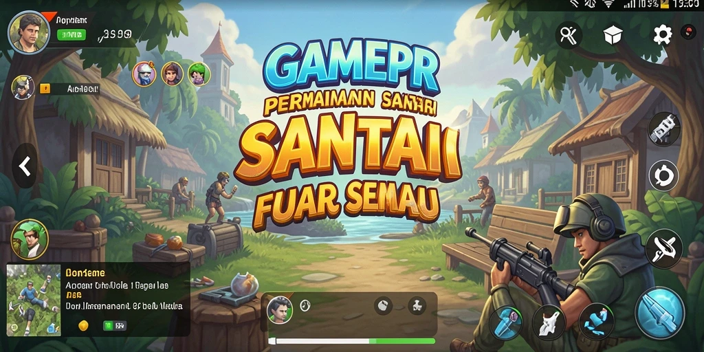 Tampilan menarik dari gameplay GAMERP dengan suasana santai.