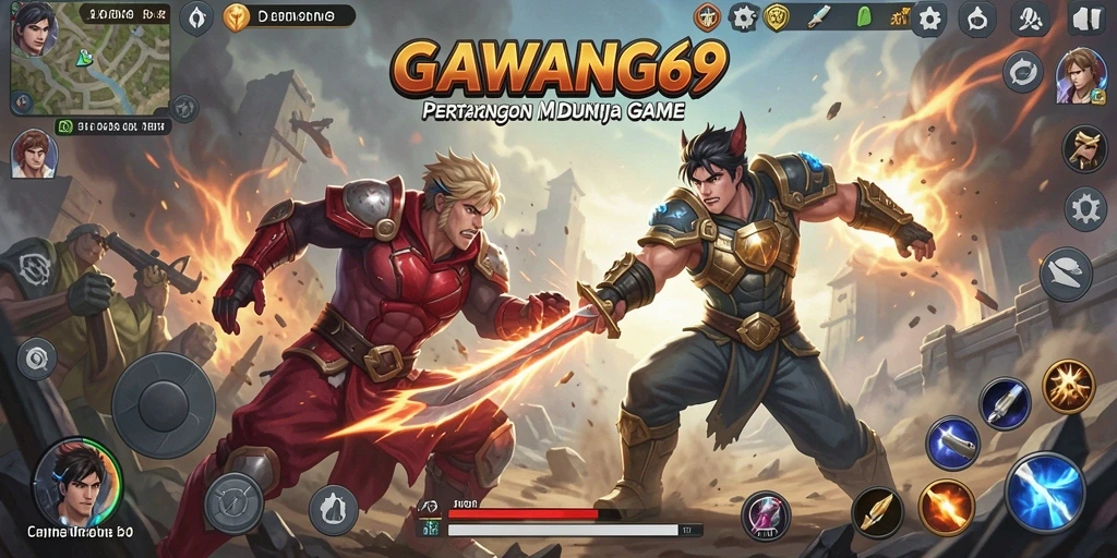 Tampilan visual yang menarik dan dinamis saat bertarung di GAWANG69.