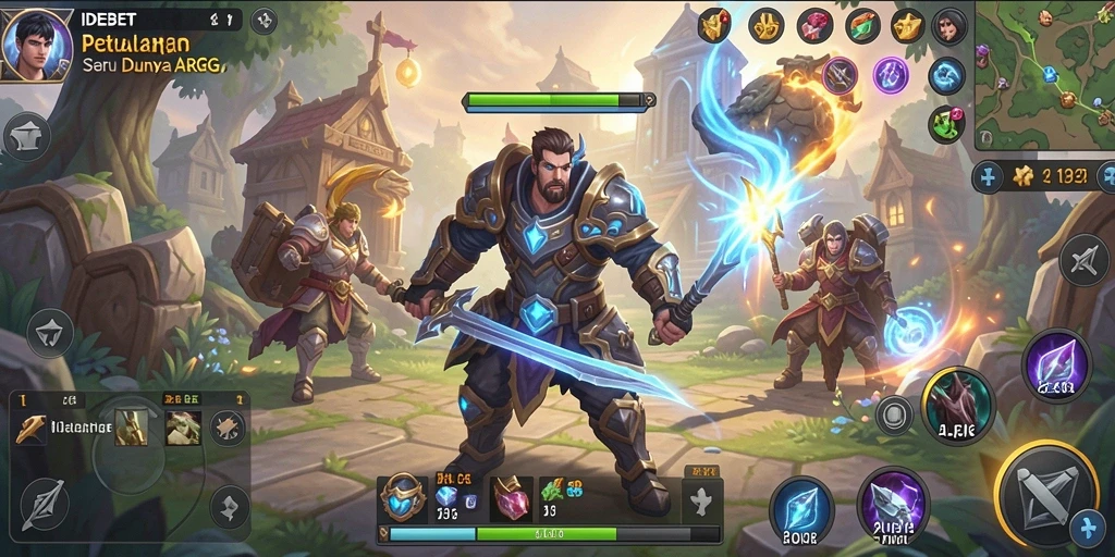 Screenshot IDEBET menampilkan aksi seru gameplay ARPG.
