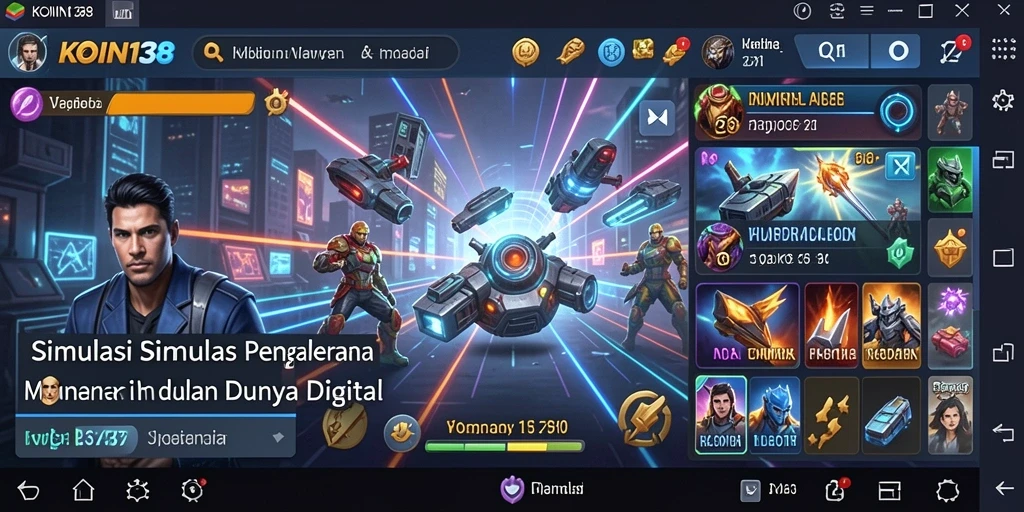 Tampilan gameplay menarik di KOIN138 dengan berbagai aktivitas seru.