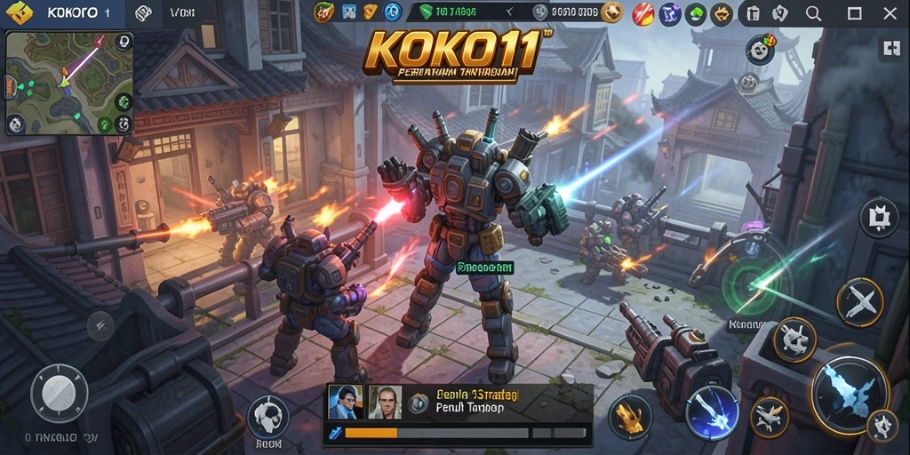 Tangkapan layar gameplay KOKO11 menampilkan skenario strategis yang menegangkan.