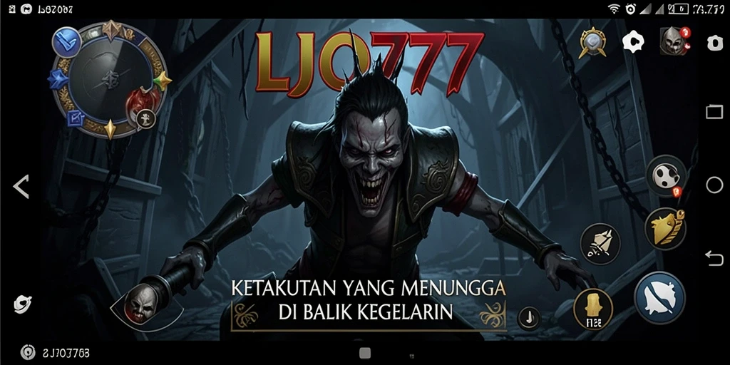 Screenshot utama LJO777 menampilkan suasana gameplay yang mencekam dan menakutkan.