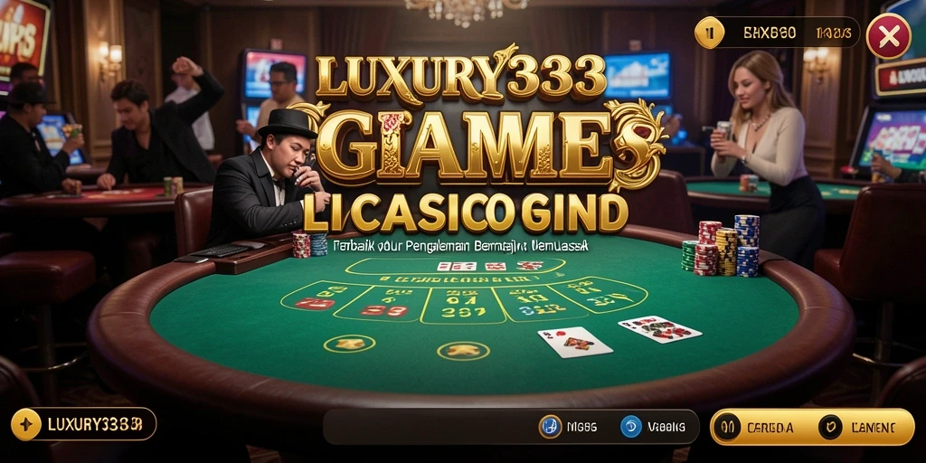 Tampilan gameplay Live Casino yang menarik dan interaktif di LUXURY333.