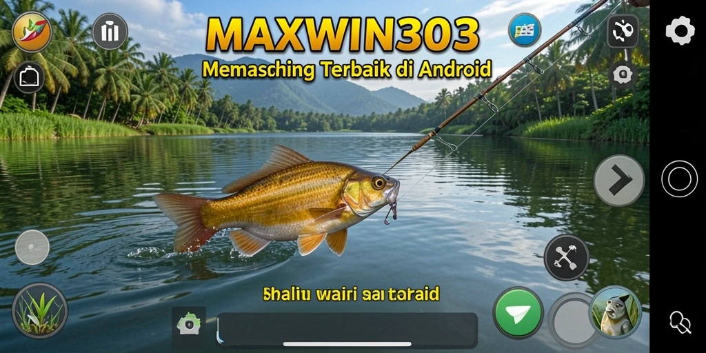 Gameplay seru dalam MAXWIN303 saat menangkap ikan.