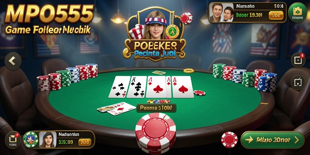 Screenshot MPO555 menampilkan pengalaman seru bermain Poker.