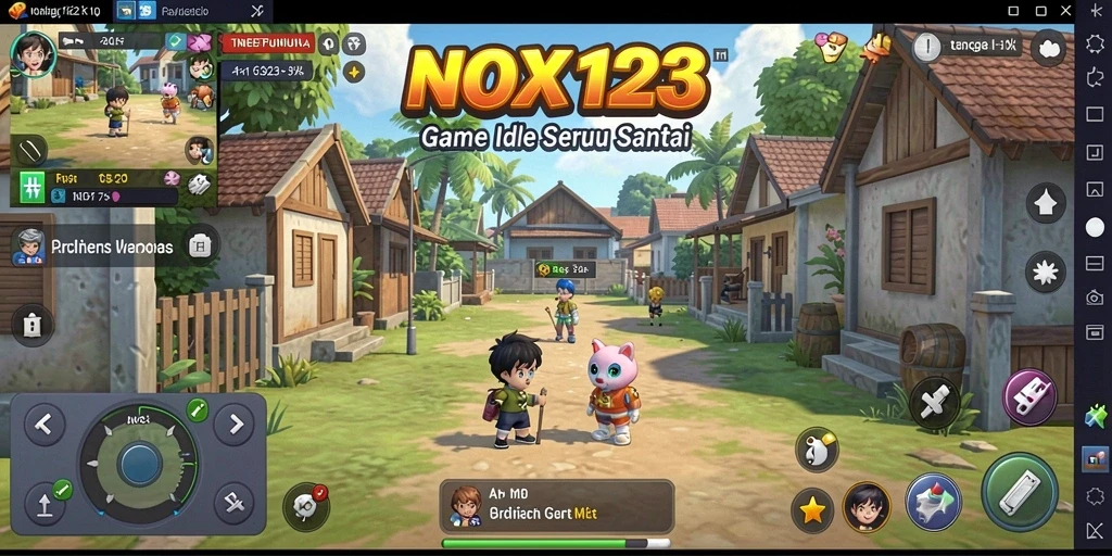 Tampilan gameplay dinamis dan menyenangkan dari NOX123.