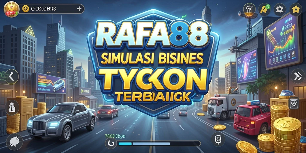 Screenshot gameplay RAFA88 dengan pengelolaan bisnis yang mendalam.