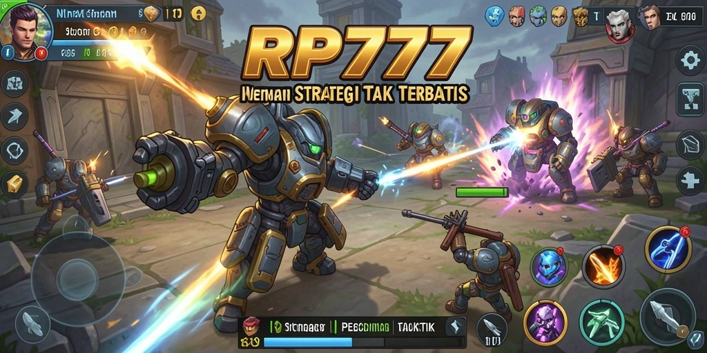Tampilan gameplay RP777 yang menantang dan strategis.
