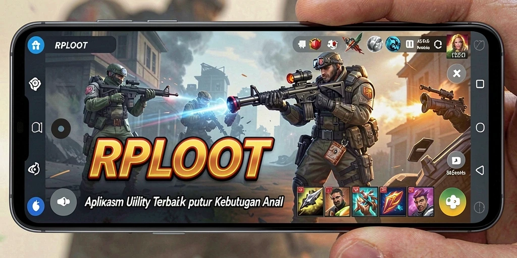 Screenshot utama RPLOOT menampilkan antarmuka aplikasi Utility yang menarik.