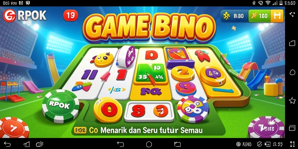 Screenshot RPOK menampilkan gameplay Bingo yang seru dan interaktif.