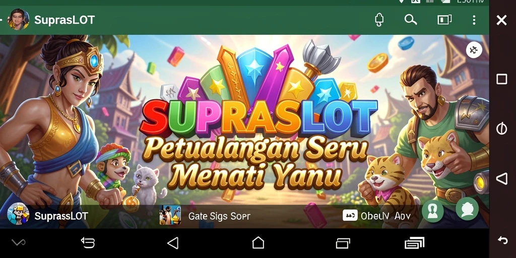 Tampilan menarik dari gameplay SUPRASLOT yang penuh petualangan.