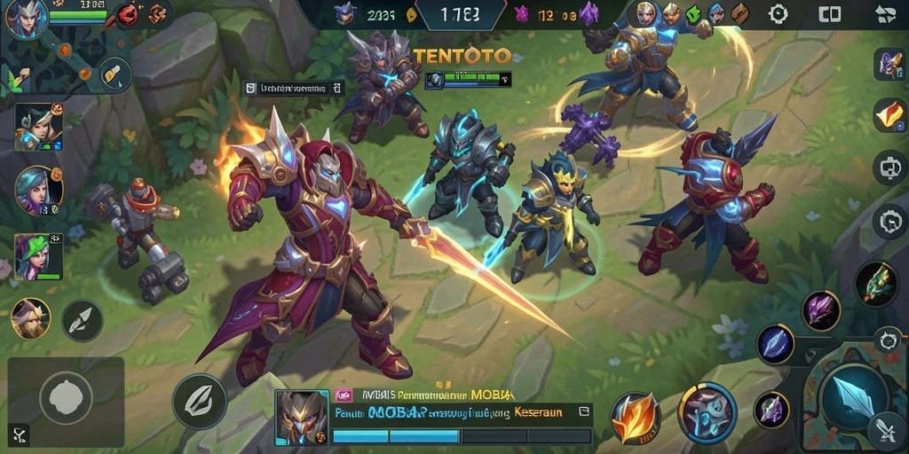 Tampilan gameplay menegangkan dalam TENTOTO dengan aksi seru.