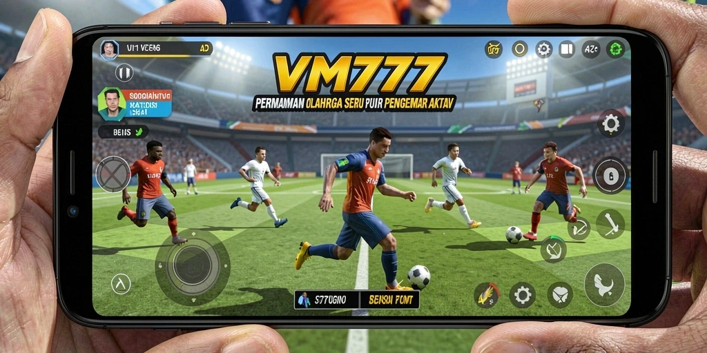 Tampilan gameplay VM777 menampilkan aksi olahraga yang seru dan menghibur.