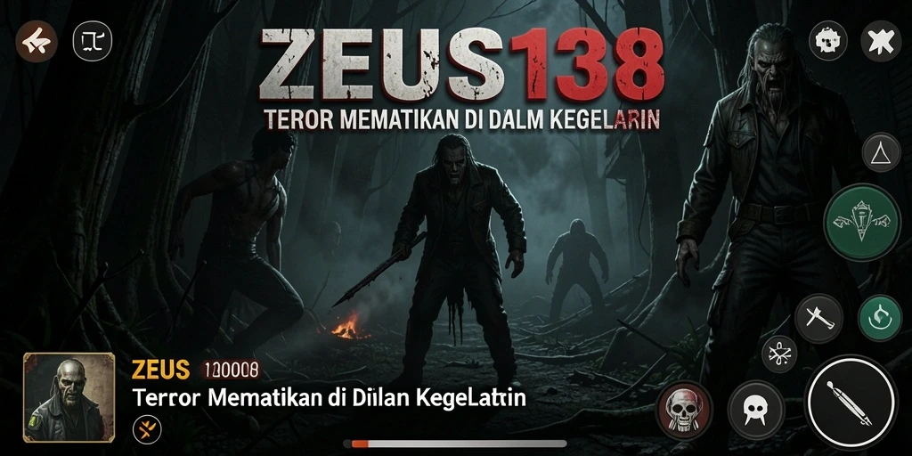 Tangkapan layar gameplay ZEUS138 menampilkan suasana Horror yang mencekam.