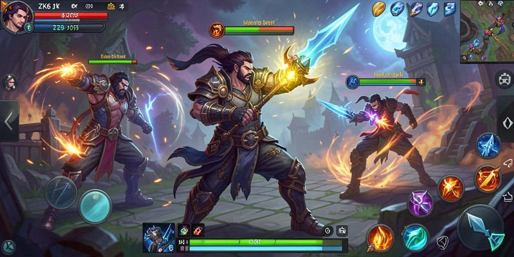 Gameplay seru dalam petualangan ARPG ZK6.